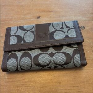Coach Signature Brown small wallet